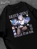 Silver Wolf Honkai: Star Rail T-shirt Mens Tshirt Womens Tshirts with Letters Print Short Sleeves T-Shirt Casual Street Tee Shirt Top