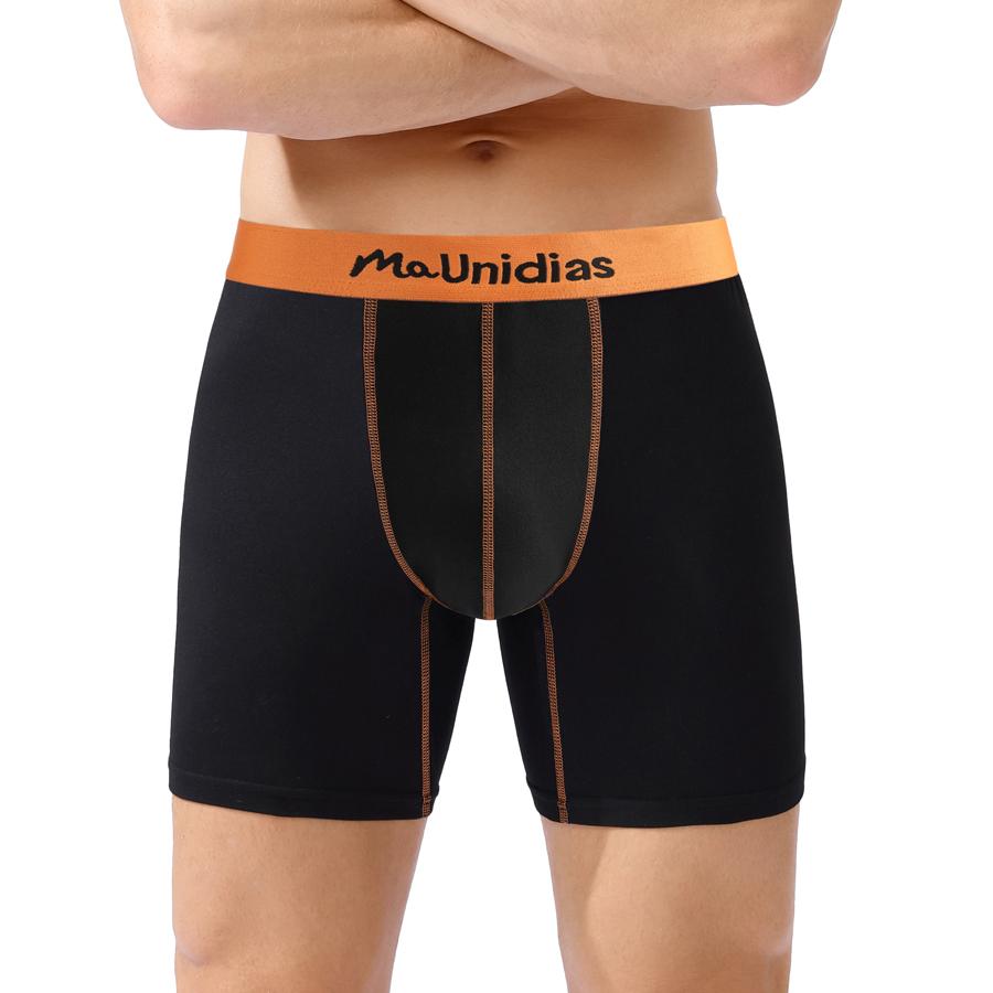 BONITOS 1Pcs Print Men Boxers Briefs Letter Elastic Waistband Men's Panties Sexy Comfortable