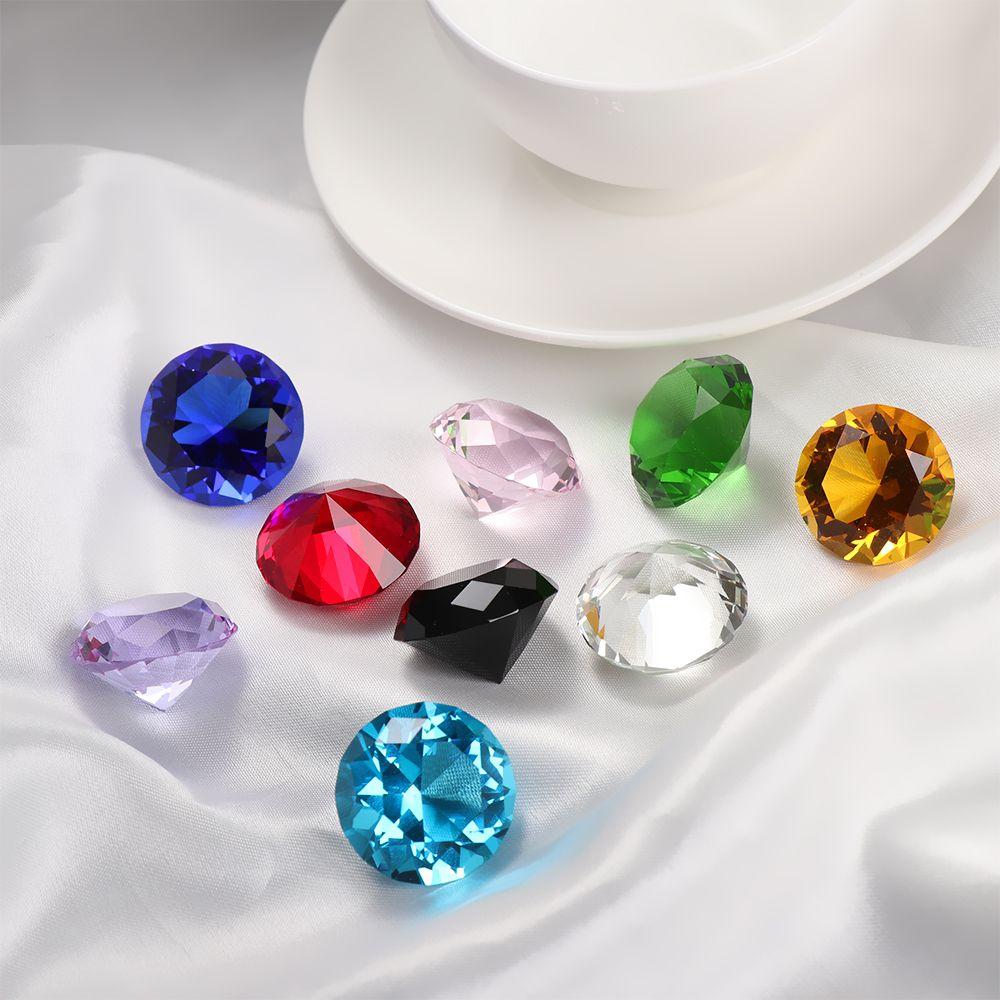 3cm Colorful Glass Crystal Diamond Table Confetti Clear Wedding Supplies Party Decoration Romantic Gifts DIY Accessories