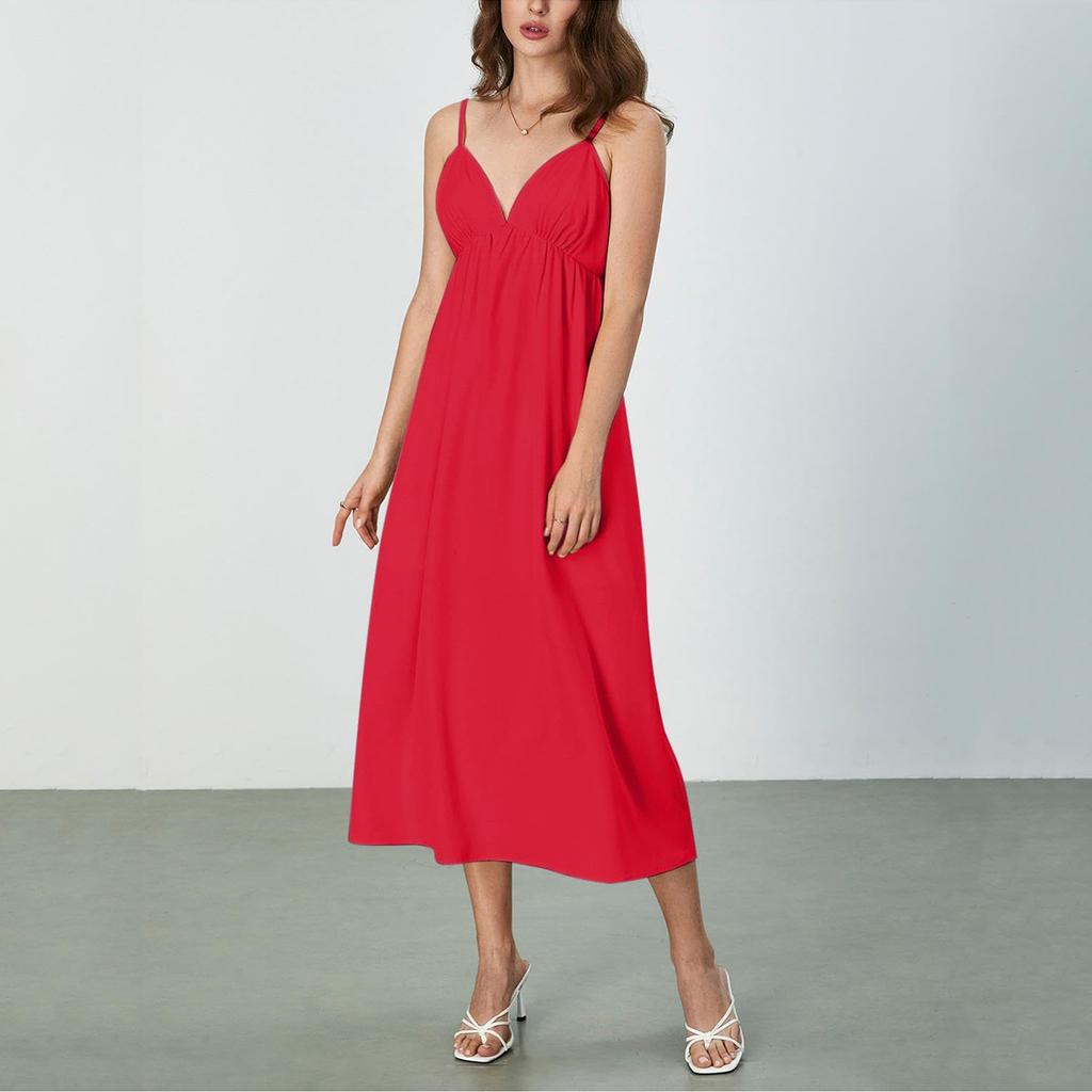 Damen Kurzarm Strandkleid Freizeitkleid