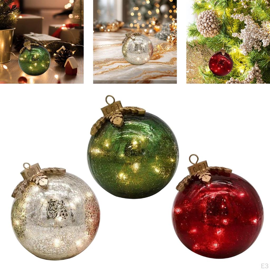 Weihnachtskugel Ornament Anhänger Leuchten Tischbaum Hängedekoration für Feiertag