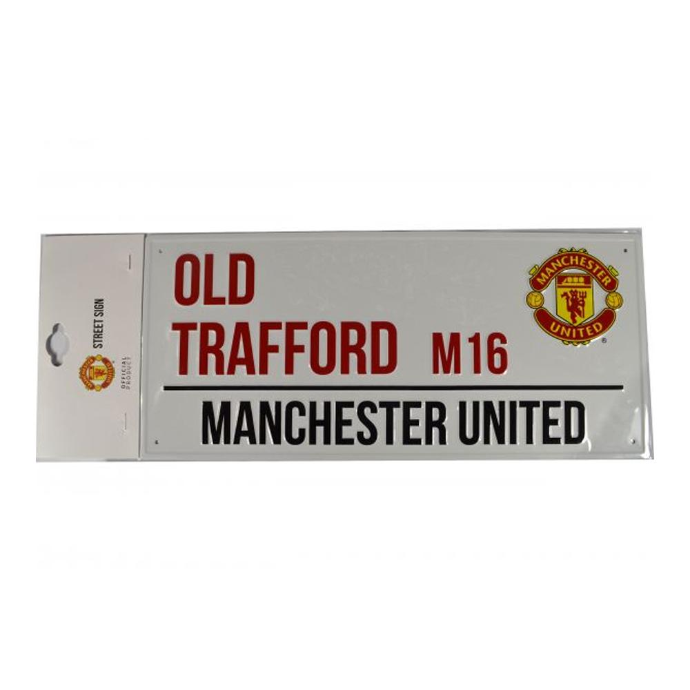 Manchester United FC Metal Street Sign