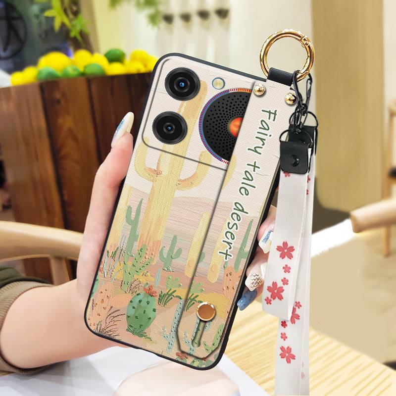 Phone Holder Dirt-resistant Phone Case For ZTE Nubia Music Wrist Strap Ring Anti-knock Protective Fashion Design Durable