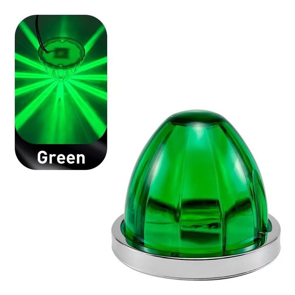 1Pc LED Truck Side Lights Watermelon Lights LED Turn Signal Emergency Lamp Trailer Side Marker Clearance Light 12V 24V for Car