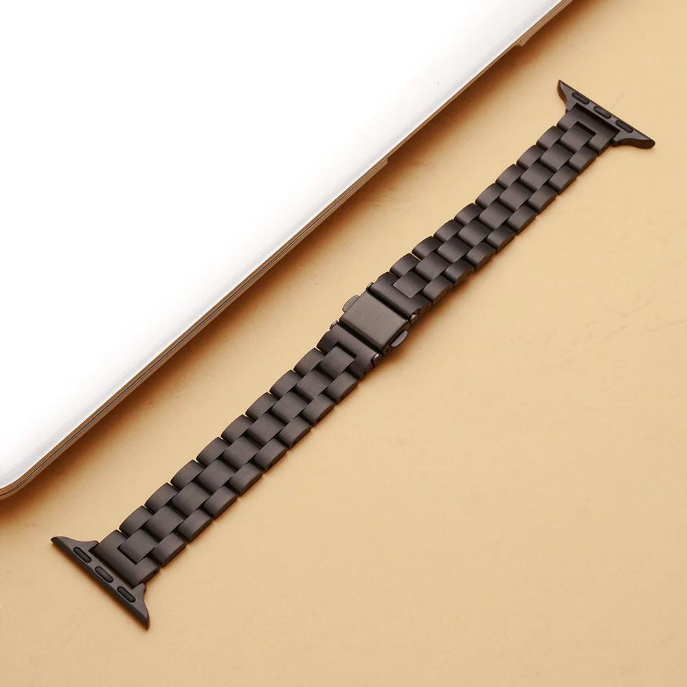 Slim Stainless Steel Strap for Apple Watch 46mm 45mm 44mm 40mm 42mm 41mm Chain Link Metal Bracelet Ultra2 49mm IWatch 10 9 8 7 6