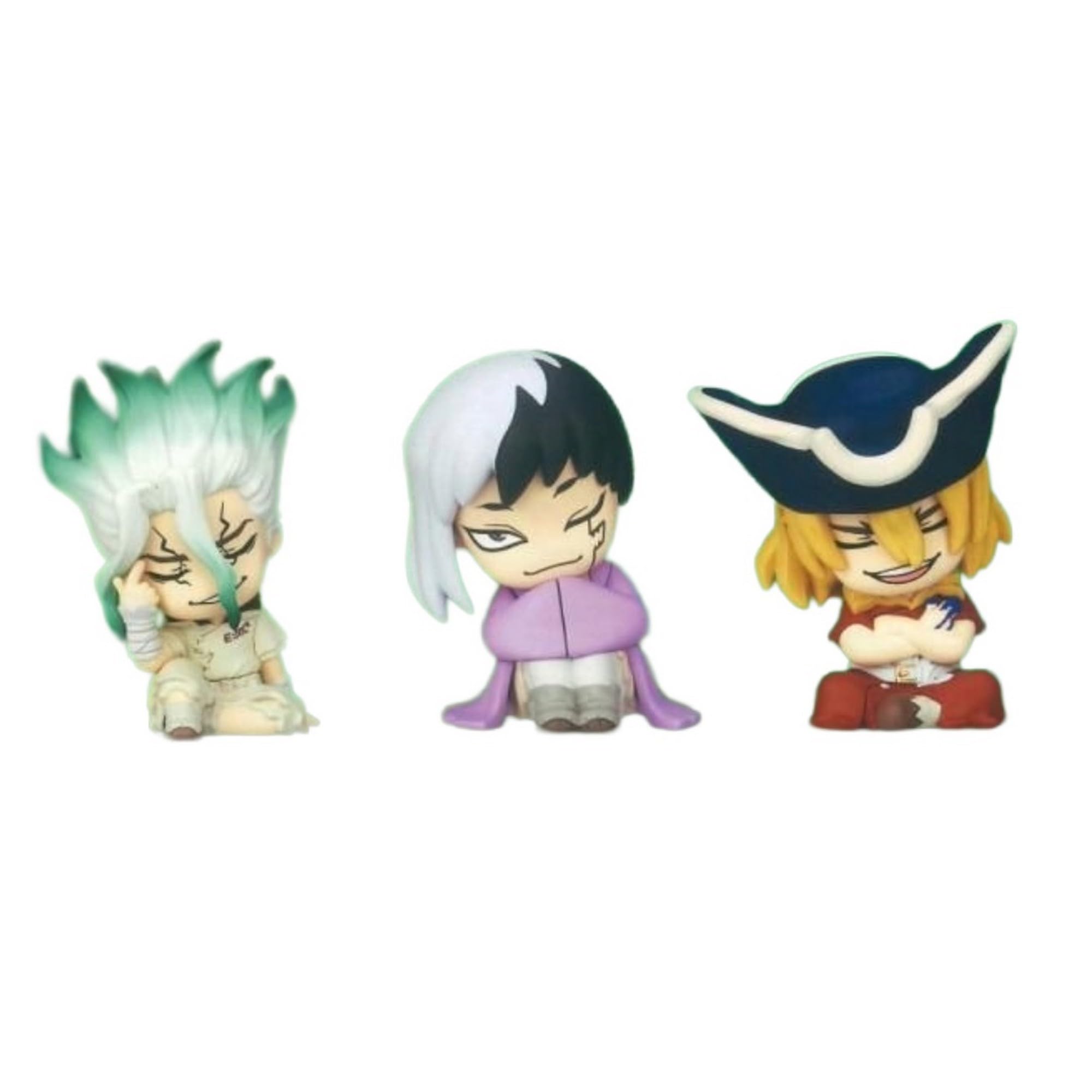 

Takara Tomy Arts Complete Set of 3 Types Capsule Shoulder-Mounted Fig. Dr.STONE × (Gachapon Toy)