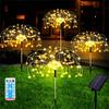 Solar Fireworks Outdoor String Lights Fairy String Lights 8 Modes Courtyards Gardens Camping Christmas Decorations