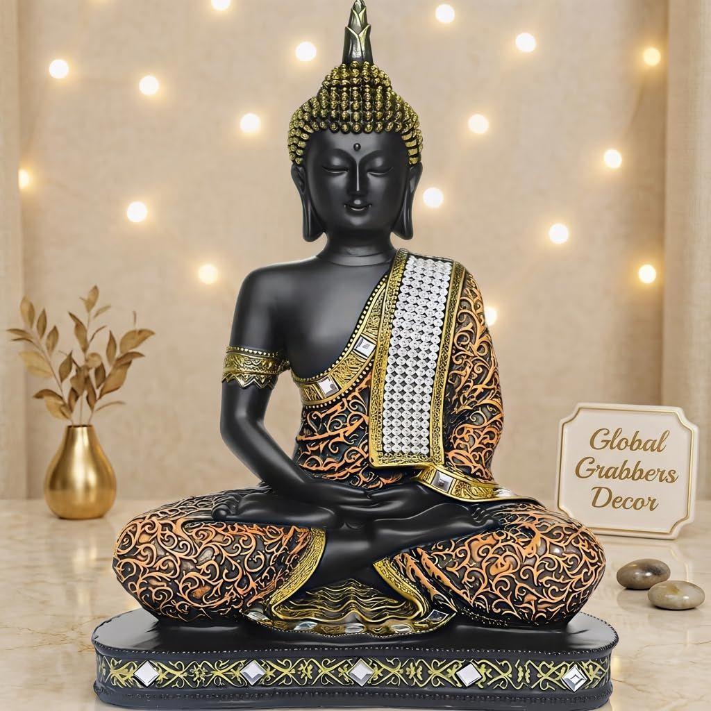 Global Grabbers new Limited Edition 25 Centimetre Meditating Sitting Buddha Idol Statue