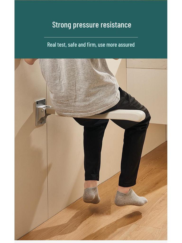 Folding Safety Handrail for Elderly and Disabled - Bathroom Accessibility Aid