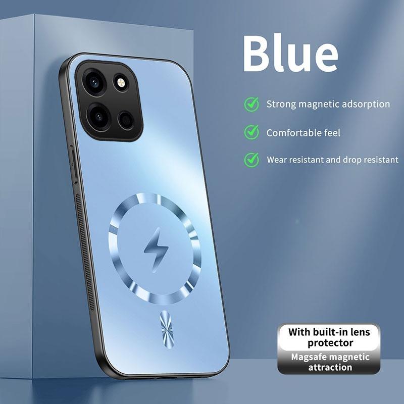 For OnePlus Nord 6 Case Integrated Magnetic Light-absorbing Fashion Ice Image Frosted Surface Shock Absorption Box