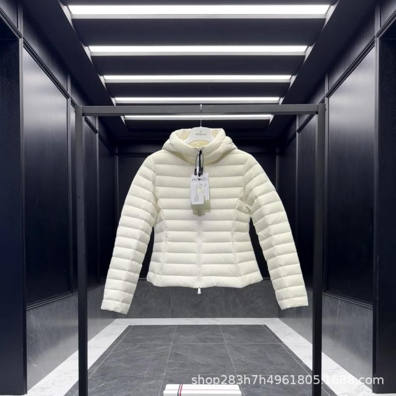 Putian high version new Ige down jacket hooded short FW sleeve edge badge women's waist jacket jacket