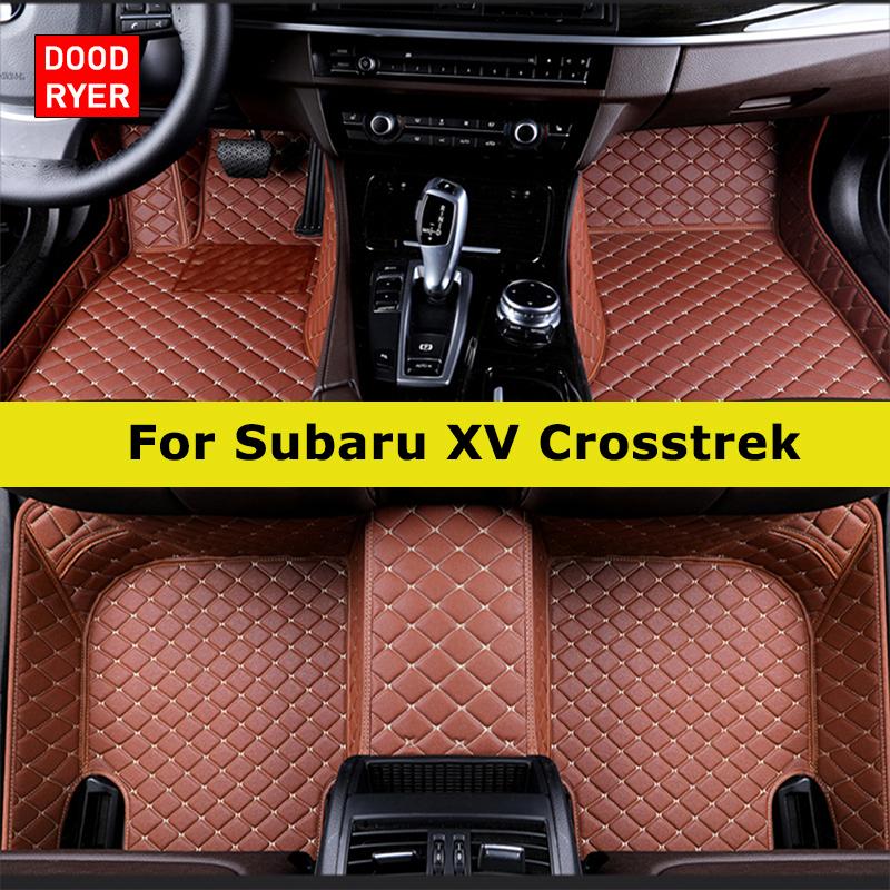 

DOODRYER Custom Car Floor Maters For Subaru XV Crosstrek Auto Carpets Foot Coche Accessorie