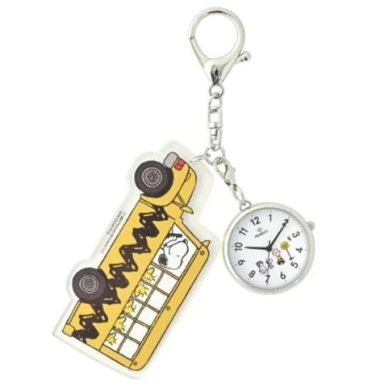 Fieldwork Женская аналоговая брелок-карманные часы Snoopy, Серебристый, PNT035-2