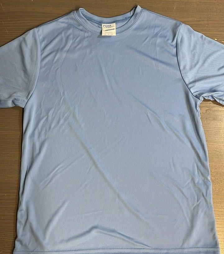 Lite Blue Port & Company Medium youth Performance t shirt XXXXL