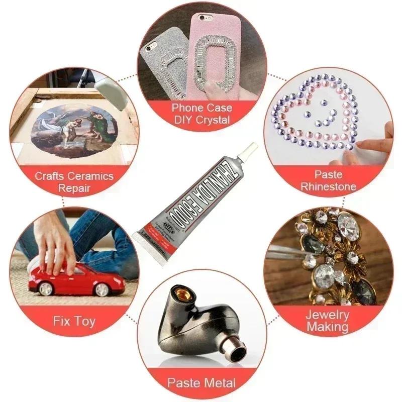 ZEXEF 15-110ml B-7000 Glue E-8000 Adhesive Epoxy Resin Repair Cell Phone Touch Screen Liquid Glue Jewelry Craft Adhesive Glue