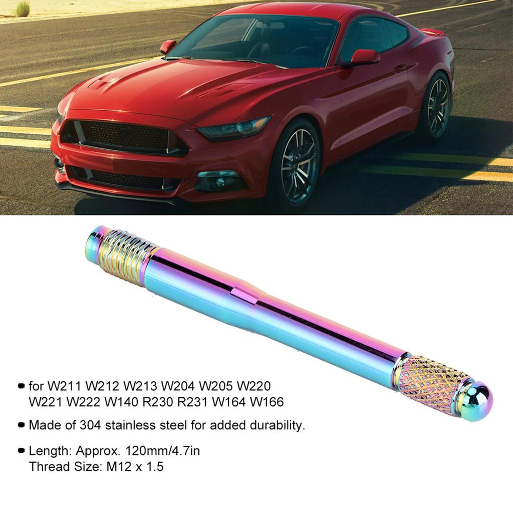 Car Tire Locating Pin M12x1.5 Wheel Installation Auxiliary Tool for Most German VehiclePlating Colorful