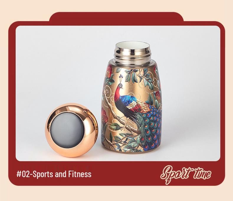 316 Stainless Steel Retro Smart Insulated Cup - Portable, Stylish Mini Water Cup