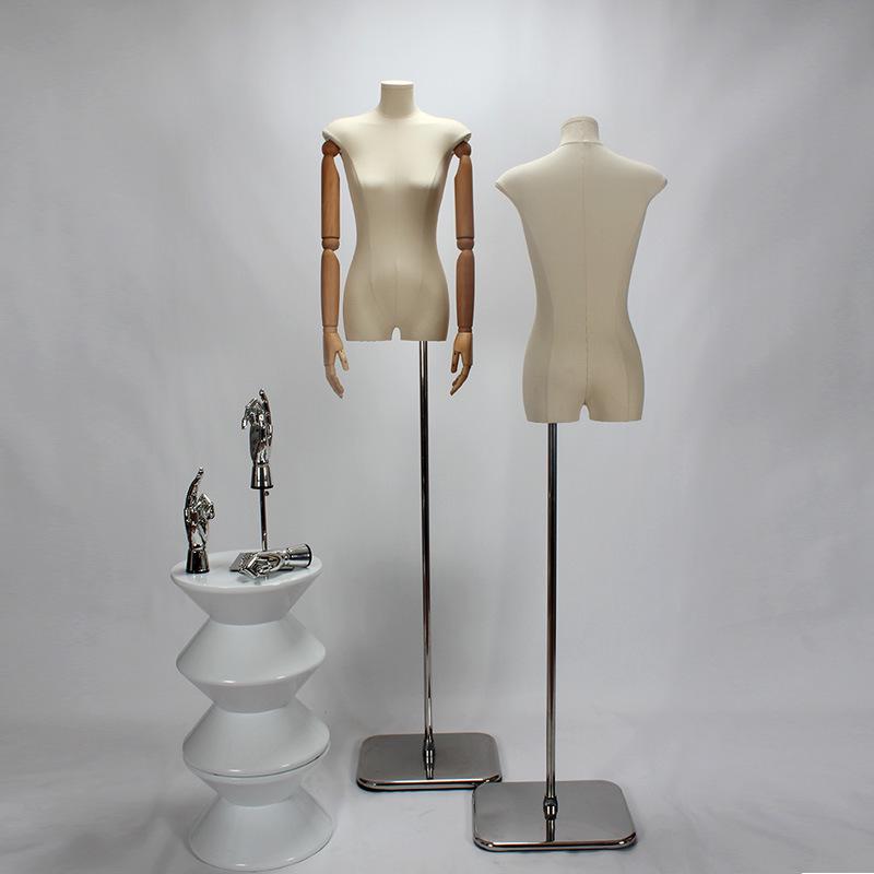 Korean-Style Women's Fabric-Wrapped Mannequin for Clothing Display