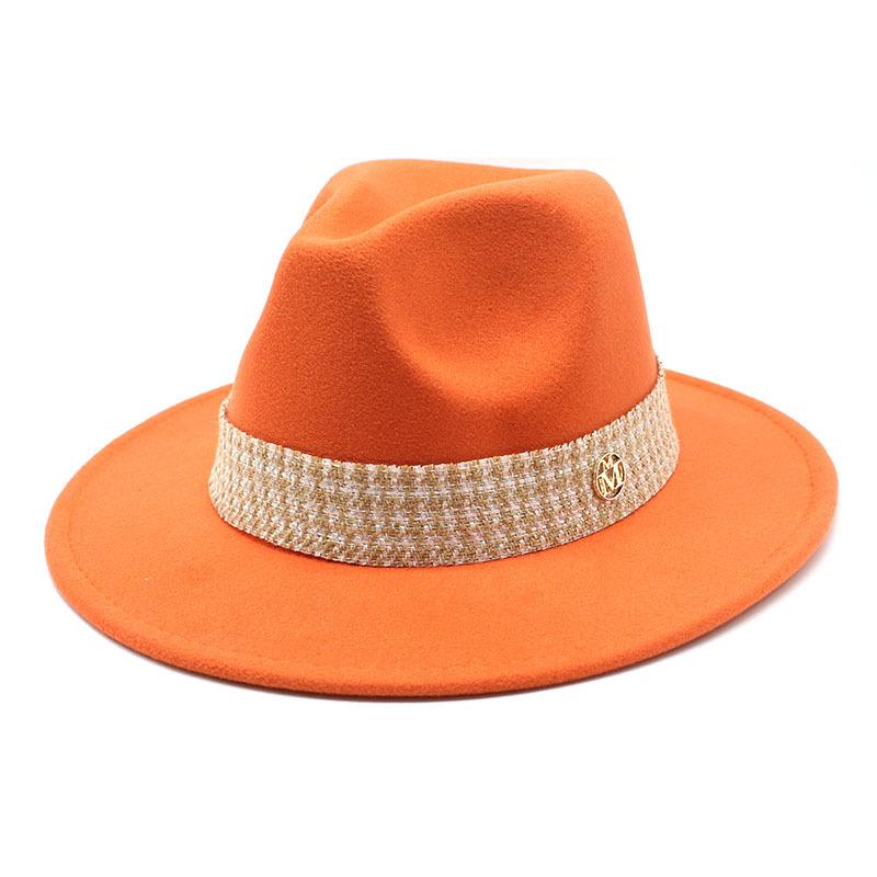 Woolen Hat Top Hat Jazz Hat Bow M Standard Woolen Hat