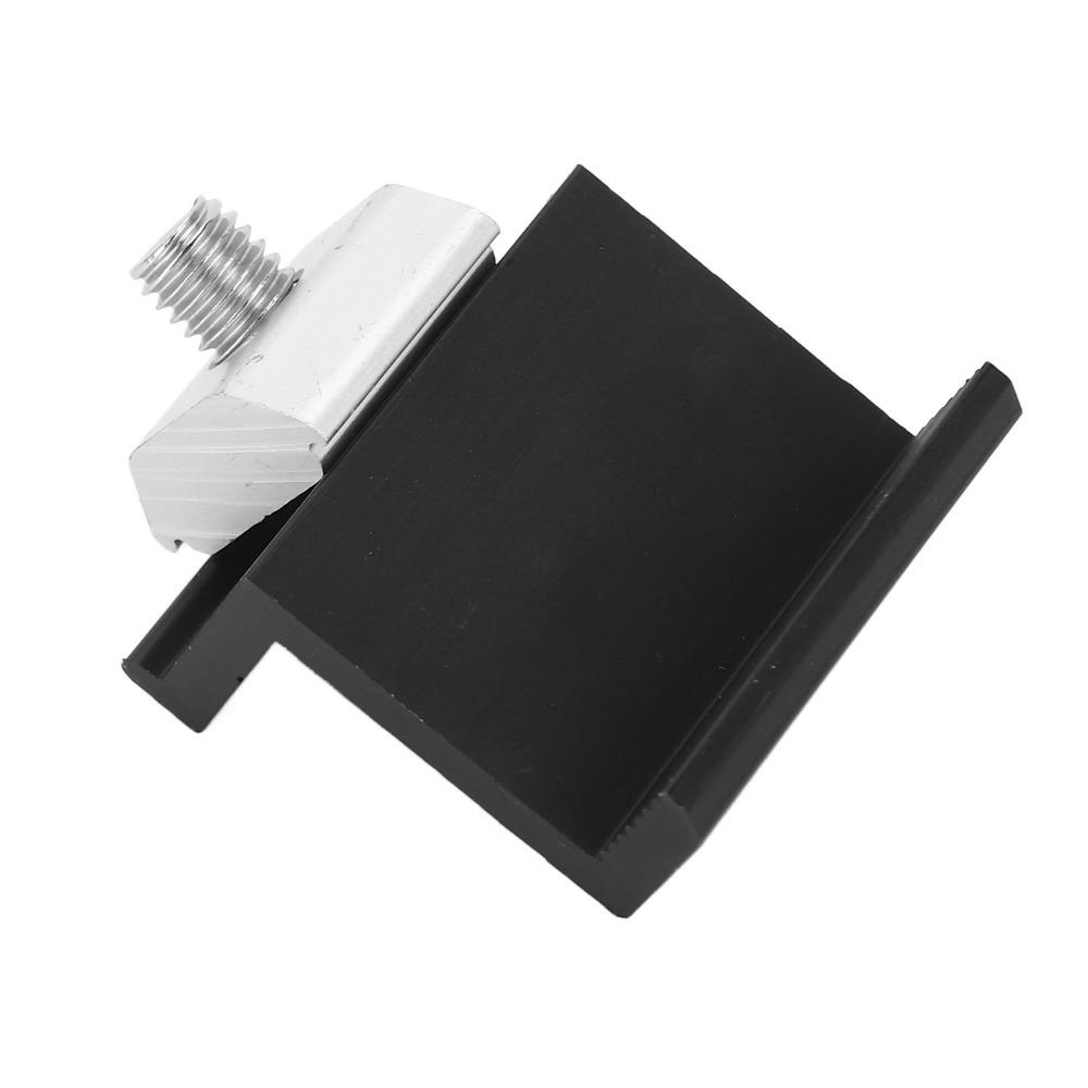 12pcs Lightweight Solar Panel End Clamp Practical Photovoltaic Z Bracket For Off-Grid System