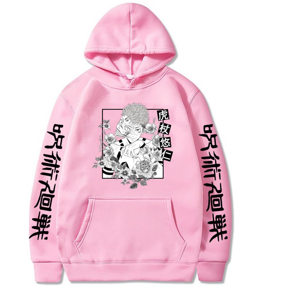 Jujutsu Kaisen Hoodie Itadori Yuji Graphic Hoodies Vintage Oversized Hooded Casual Long Sleeves Men Women Clothes