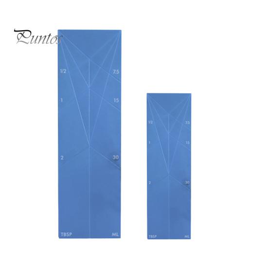 

2 шт. Магнитная мерная ложка разных размеров 3-в-1 мерная ложка для влажных и сухих ингредиентов Портативная плоская конструкция Многофункциональная измерительная синий