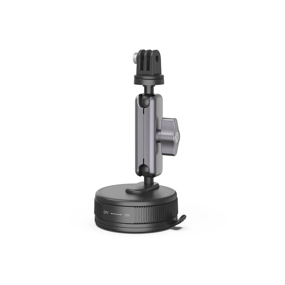 Aluminum Alloy Suction Cup Car Mount Black ABS Camera Car Mount Adjustable for Insta360 X3 X4 X5 GO Ultra ACE PRO 2 GO 3S