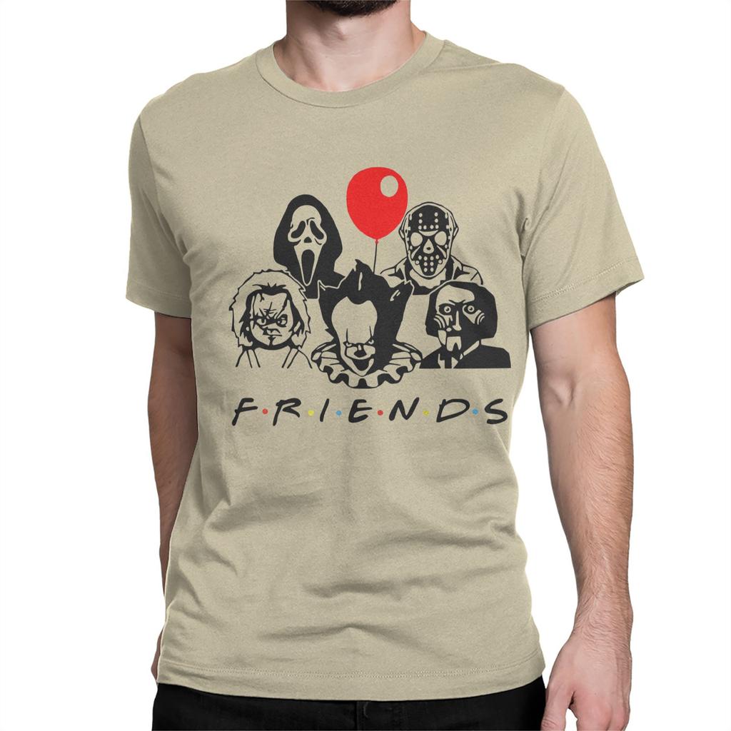 Vintage Stephen King Qo'rqinchli Do'stlar Erkaklar Ayollar uchun 100% Paxtadan T-shirt Jennifer Aniston Qisqa Yengli Maykalar Sovg'a Kiyimlar