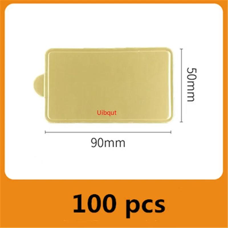 100ks/set Zlatá stříbrná Mousse Mat Spodní Pěna Dort Základní desky Papírová deska Tvar Dezertní tác Vánoční dort Dekorace Pomůcky