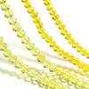 1 Strand 3/4/6/8/10mm Yellow Faceted Crystal Beads Glass Abacus Loose Beads For Jewelry Making DIY Bracelet Necklace Accessories