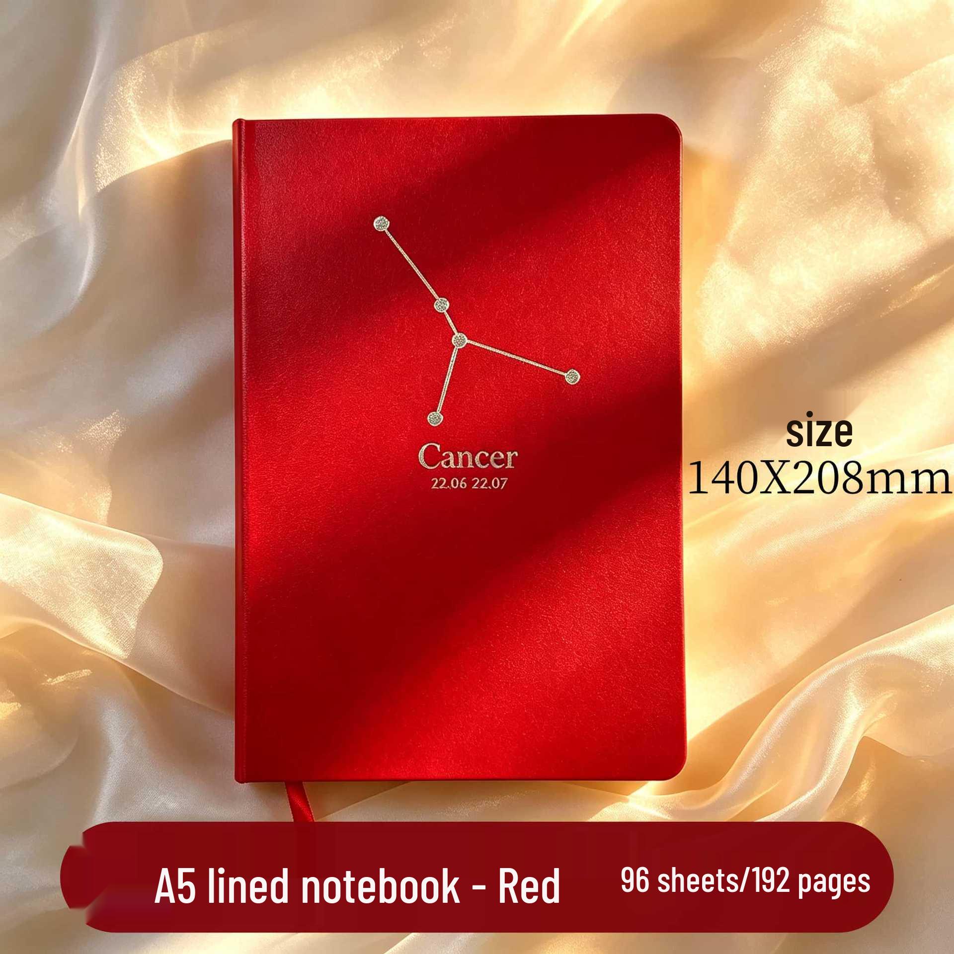 Padded Leather A5 Notebook with Thickened Soft Cover – Customizable Business & Student Diary
