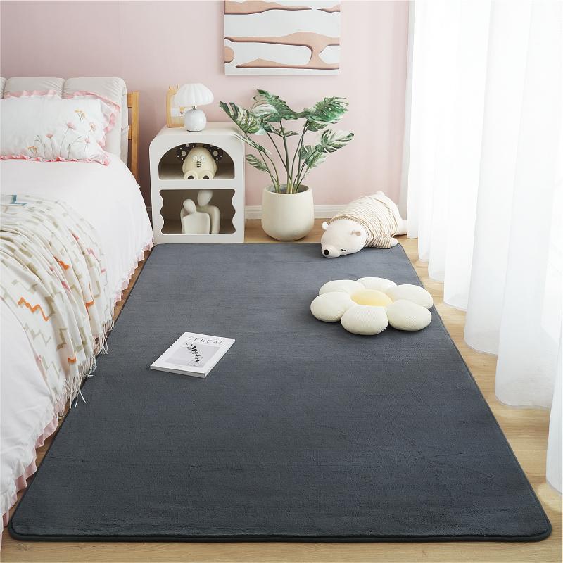 Ultra Soft Short Plush Carpet Thick Sofa Area Rug for Living Room Non-Slip Warm Kid Bedroom Floor Mat Cozy Home Decor Large Rug