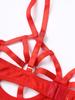 Womens Rhinestone Balconette Bra Sheer Underwired Design O-Ring Cutout Lingerie
