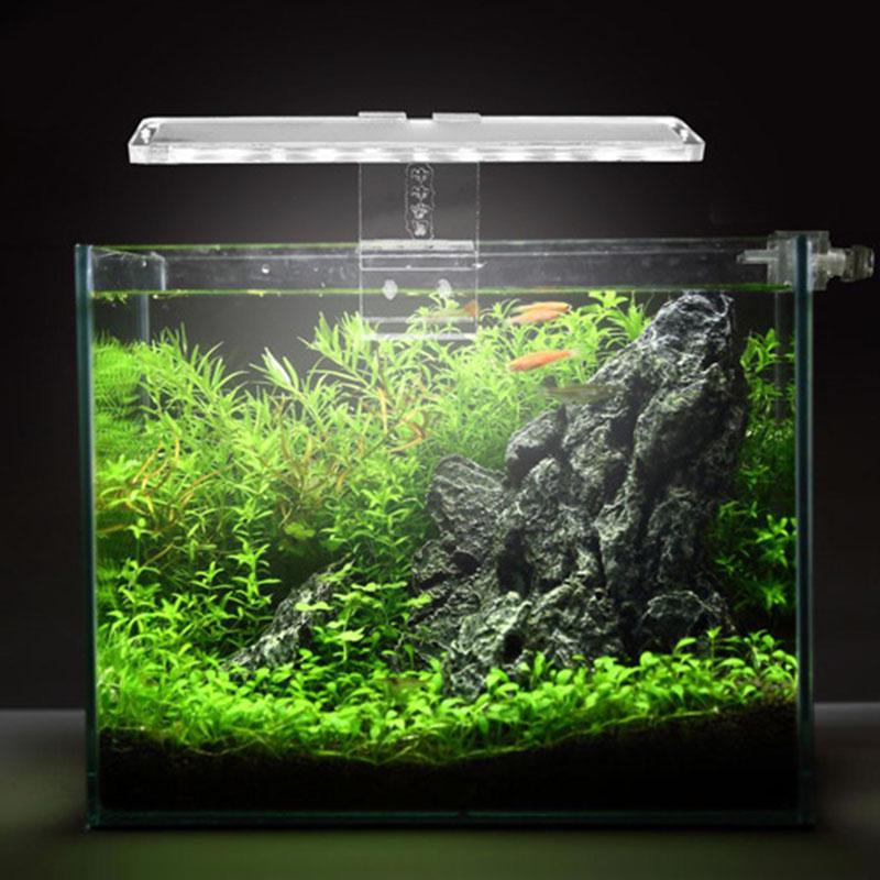 LED Fish Tank Aquarium Light 2W 5V Lamp Strip Super-bright Fish Tank Lamps for Small To Medium Size Aquariums