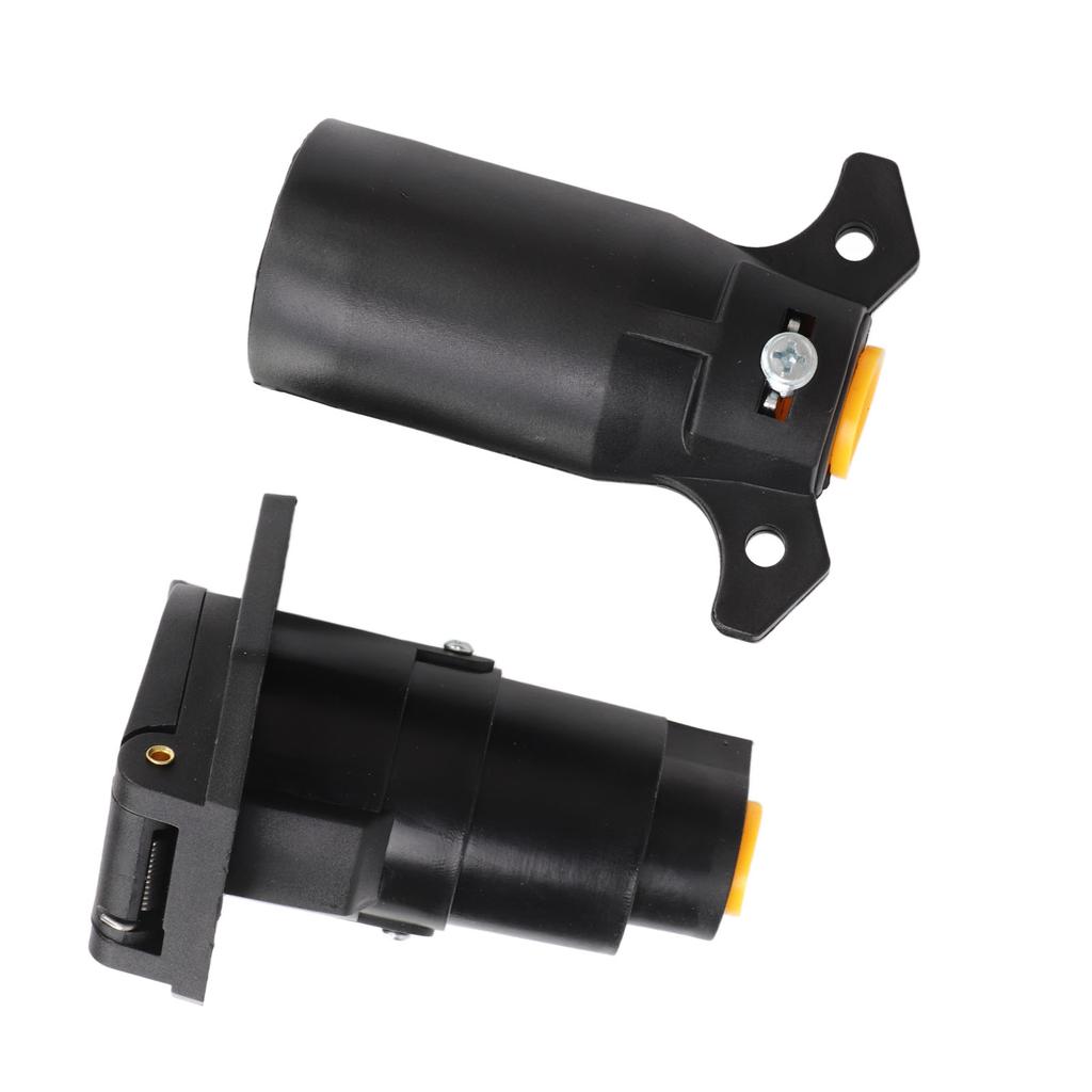 Conector de remorcă rotund cu 7 pini, mușcă femelă, adaptor de cablare, mufă cu 7 căi, kit de conectori de îmbinare pentru RV