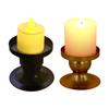 Round Shaped Candle Support Tray Decorative Iron Candle Stand Collection Practical Candle Stand Round Candlesticks