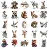 50 New Products Newspaper Sculpture Animals Retro Graffiti Stickers DIY Hand Note Decoration Refrigerator Notebook Stickers
