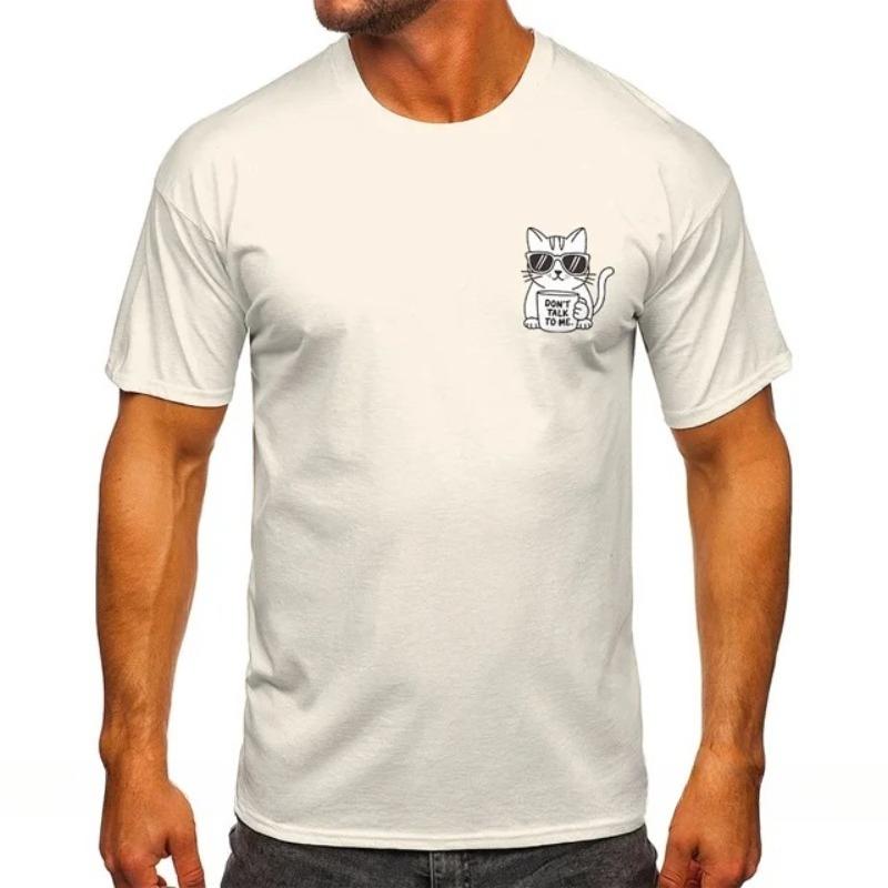 Cotton Short Sleeve Fashion Printed Loose Top Casual T-Shirts Men’s