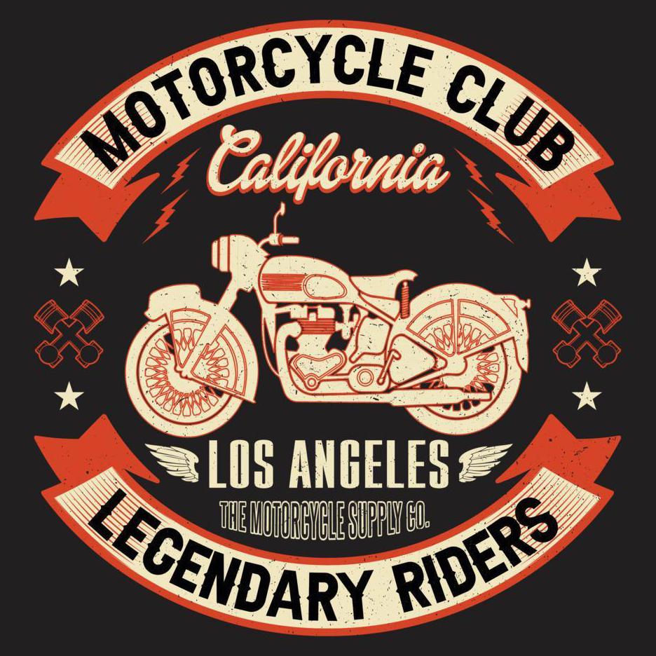 Retro Motorcycle Club Legendary Riders TShirt 100 Cotton ONeck Short Sleeve Casual Unisexs Tshirt Streetwear