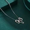 Tancise S925 Sterling Silver Pendant Necklace Women's Fashion Versatile Necklace Fashion Gift