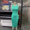 2024 European & American Women's Summer Knit Sleeveless Dress - Casual Fashion