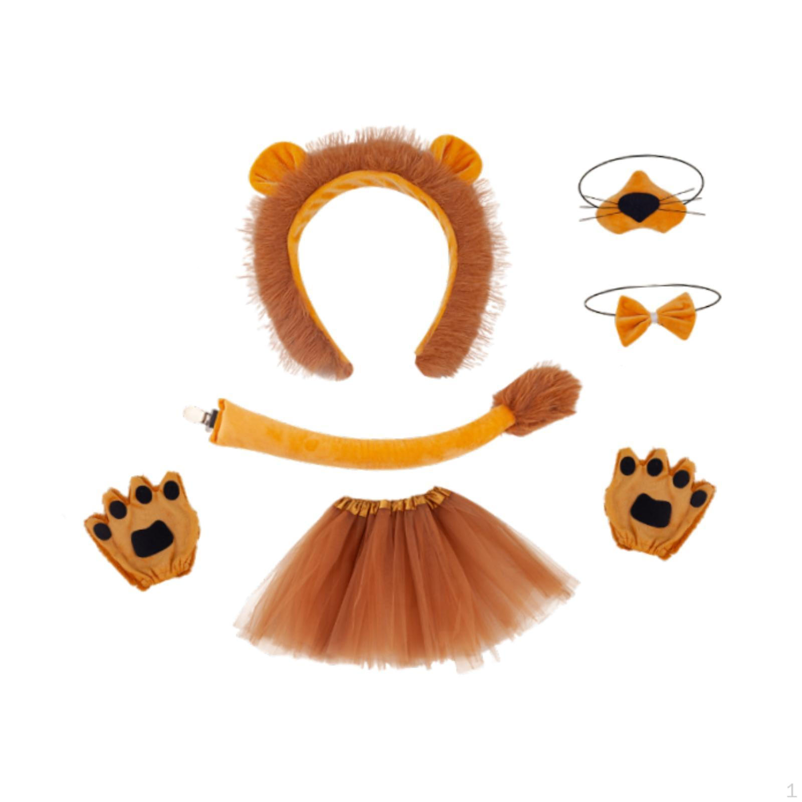 

Уши, галстук-бабочка, хвост, ладони, набор обручей для волос, костюм животного для реквизита для фильмов with 30 cm Dress