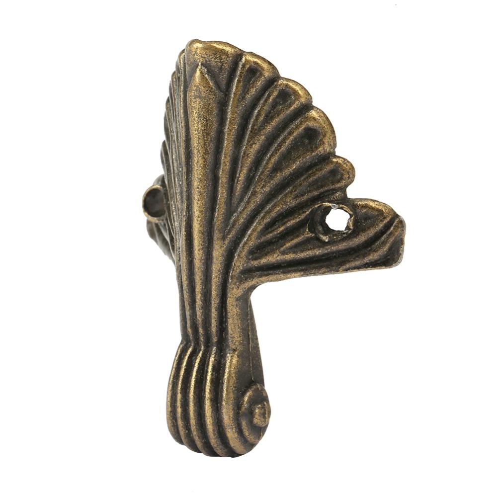 Antique Box Corner Legs Zinc Alloy Corner Protectors Jewelry Box Feet  for Wooden Box Decoration