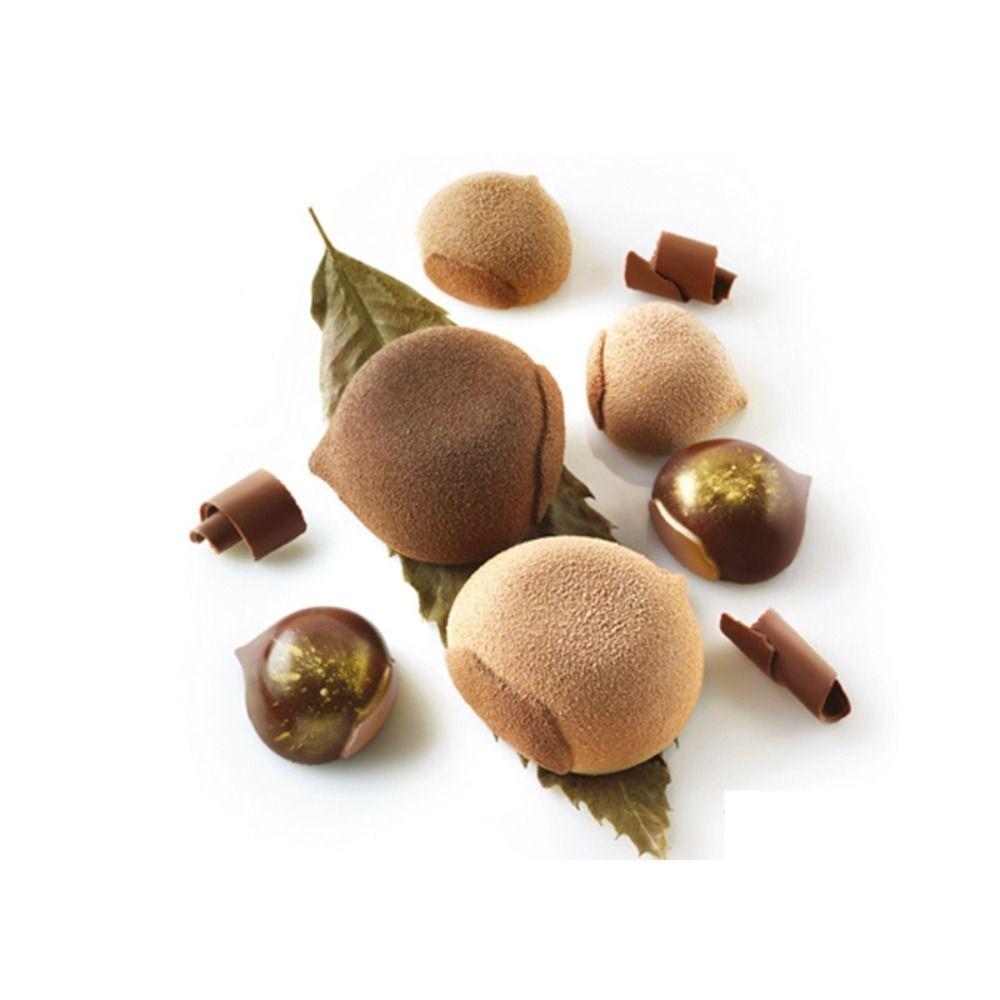 3D Design Chestnut Mousse Mold 15 Cavity Bakeware Mold Stylish Cake Decorating Tools  Pudding