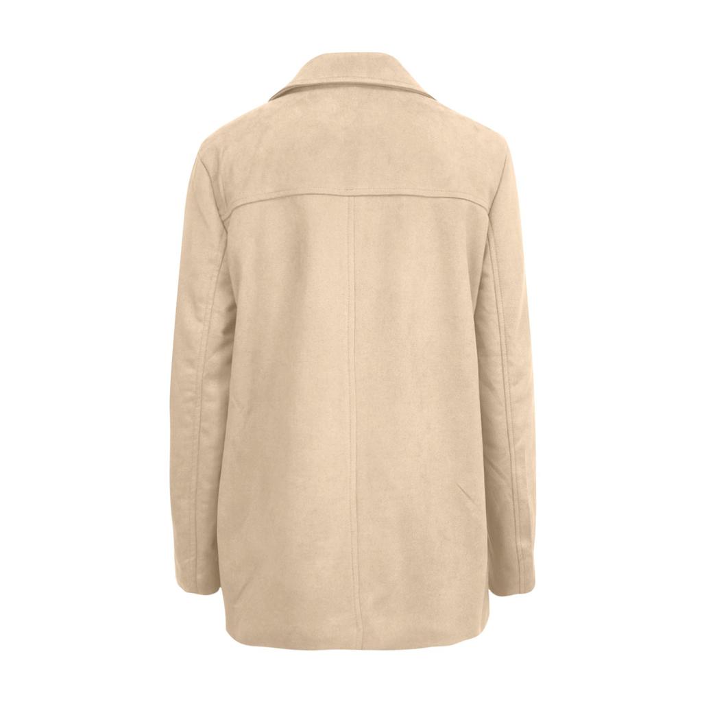 Women's Fashionable And Elegant Retro Loose Pocket Long-Sleeved Coat