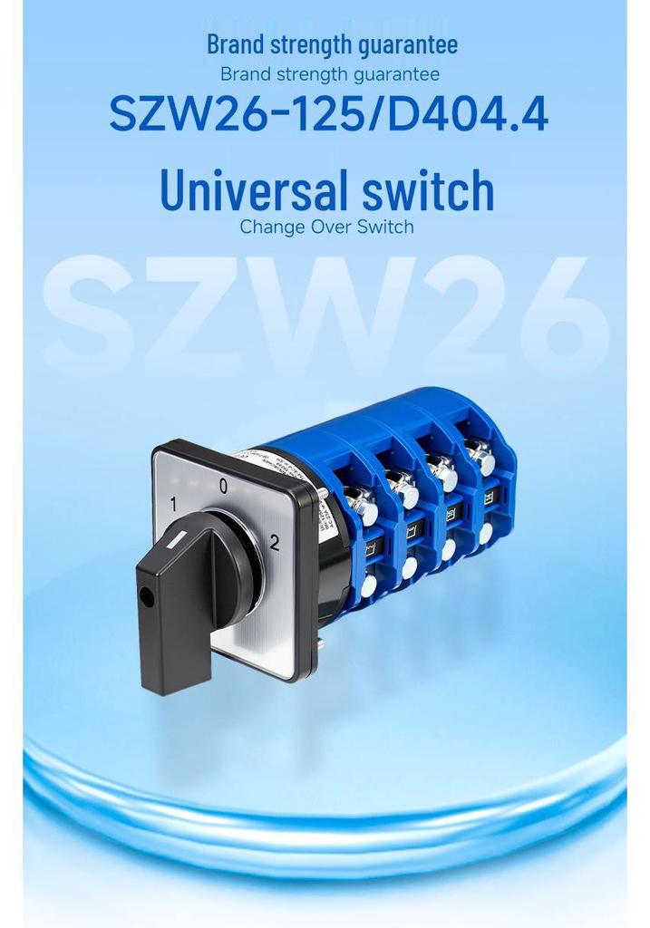 Zhuochao SZW26-125/D404.4 Three-Speed Four-Position Universal Changeover Switch