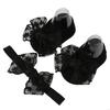 Lace Baby Floor Socks Headband Nor-Slip Step Socks Infant Walking Socks J60B