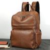 Genuine Leather Large-capacity Fashionable Double-shoulder Backpack for Business Commuting and Multi-functional Use