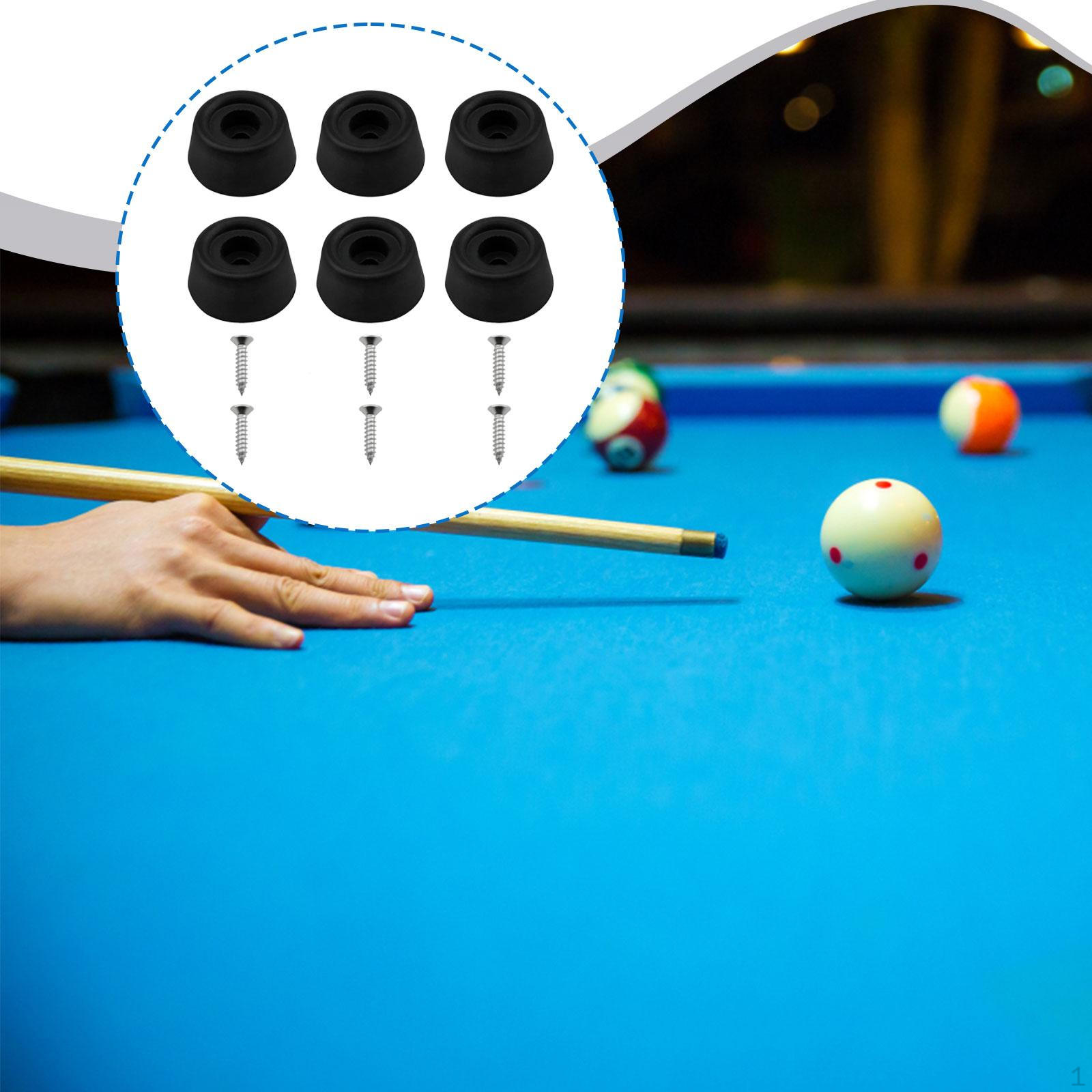 

6x Накладка на низ бильярдного кия Аксессуары Портативный протектор для ремонта бильярдного стола с винтовым оборудованием