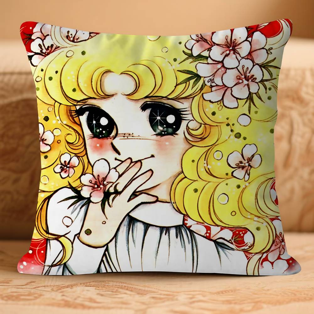 Аниме C-CandyS CandyS Наволочка Съемная Моющаяся Наволочка – Всесезонный Мягкий Лен 16x16Inch